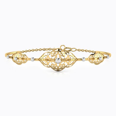 Akira Cutout Gold Bracelet Gold Bracelets 18 Karat Yellow Gold Akira Cutout Gold Bracelet