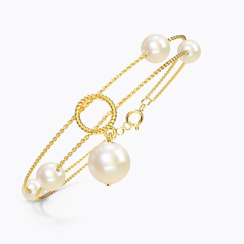 Ballotte Pearl Bracelet Gold Bracelets 18 Karat Yellow Gold Ballotte Pearl Bracelet