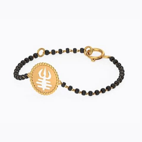 Shiva Baby Nazaria Gold Bracelet Gold Bracelets 18 Karat Yellow Gold Shiva Baby Nazaria Gold Bracelet