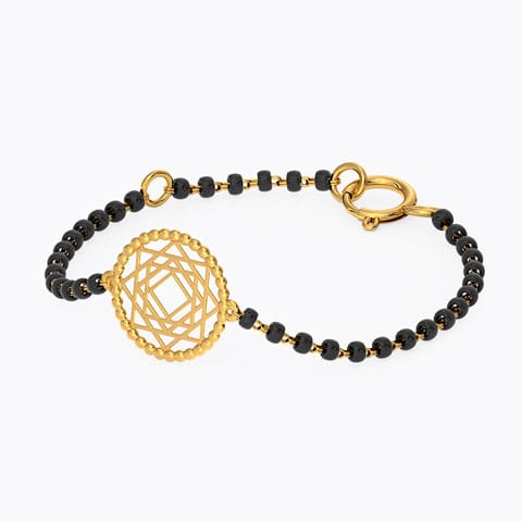 Ornate Baby Nazaria Gold Bracelet Gold Bracelets 18 Karat Yellow Gold Ornate Baby Nazaria Gold Bracelet