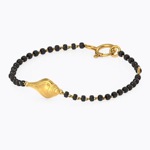 Seashell Baby Nazaria Gold Bracelet Gold Bracelets 18 Karat Yellow Gold Seashell Baby Nazaria Gold Bracelet