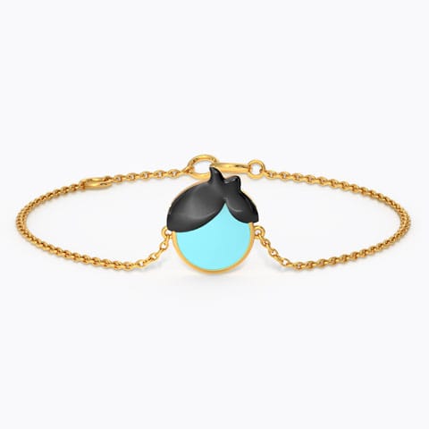Baby Boy Kids' Gold Bracelet Gold Bracelets 14 Karat Yellow Gold Baby Boy Kids' Gold Bracelet