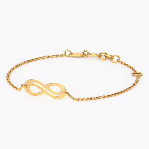 Infinity Bar Gold Bracelet Gold Bracelets 14 Karat Yellow Gold Infinity Bar Gold Bracelet