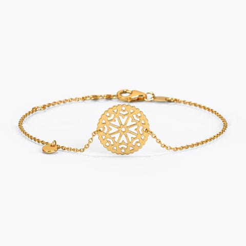 Minimalistic Aztec Gold Bracelet Gold Bracelets 14 Karat Yellow Gold Minimalistic Aztec Gold Bracelet