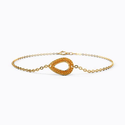 Perky Pear Gold Bracelet Gold Bracelets 14 Karat Yellow Gold Perky Pear Gold Bracelet
