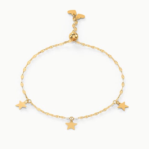 Stellar Luminous Adjustable Gold Bracelet Gold Bracelets 14 Karat Yellow Gold Stellar Luminous Adjustable Gold Bracelet