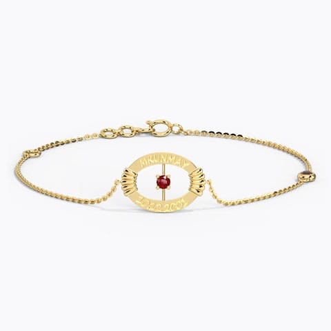 Circlet Personalised Gemstone Bracelet Gold,Gemstone Bracelets 14 Karat Yellow Gold Circlet Personalised Gemstone Bracelet