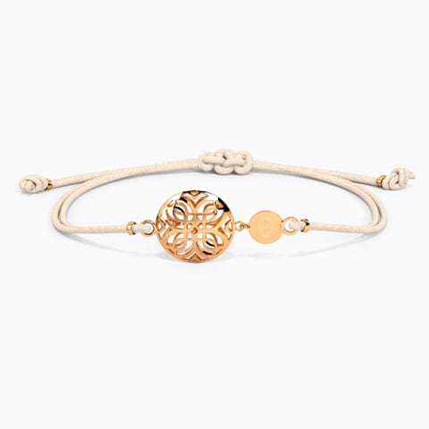 Adorned Personalised Gold Bracelet Gold Bracelets 14 Karat Rose Gold Adorned Personalised Gold Bracelet