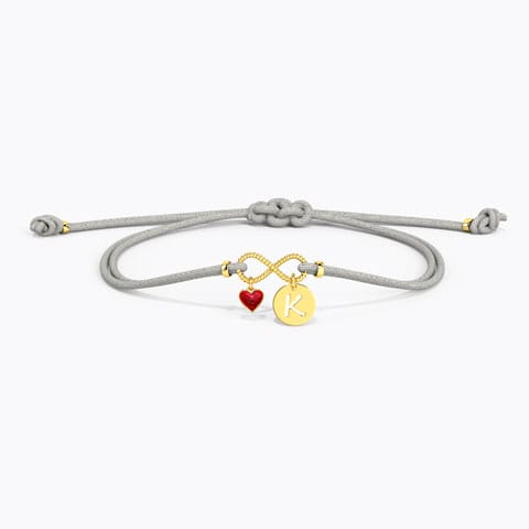 Infinity Initial Gemstone Bracelet Gold Bracelets 14 Karat Yellow Gold Infinity Initial Gemstone Bracelet