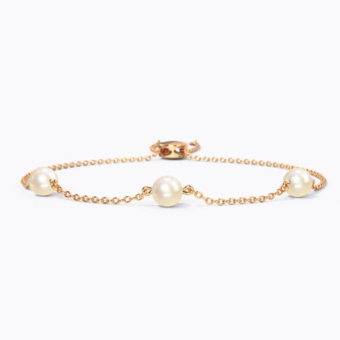 Pearly Glow Adjustable Bracelet Gold,Gemstone Bracelets 14 Karat Rose Gold Pearly Glow Adjustable Bracelet