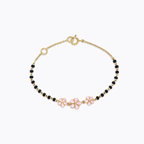 Flowers Baby Nazaria Gold Bracelet Gold Bracelets 14 Karat Yellow Gold Flowers Baby Nazaria Gold Bracelet