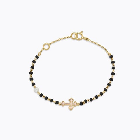 Cross Baby Nazaria Gemstone Bracelet Gold,Gemstone Bracelets 14 Karat Yellow Gold Cross Baby Nazaria Gemstone Bracelet