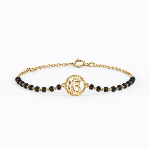 Ek Onkar Baby Nazaria Gold Bracelet Gold Bracelets 14 Karat Yellow Gold Ek Onkar Baby Nazaria Gold Bracelet