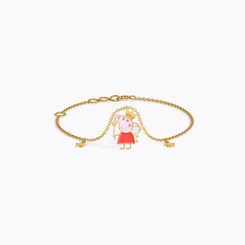 Peppa Fairy Kids' Gold Bracelet Gold Bracelets 14 Karat Yellow Gold Peppa Fairy Kids' Gold Bracelet