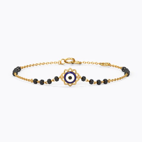 Evil Eye Baby Nazaria Gold Bracelet Gold Bracelets 14 Karat Yellow Gold Evil Eye Baby Nazaria Gold Bracelet