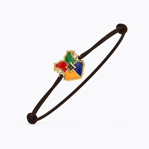 Hogwarts House Crest Bracelet Gold Bracelets 14 Karat Yellow Gold Hogwarts House Crest Bracelet