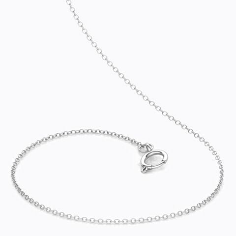 Lucid Cable Gold Chain Gold Chains 18 Karat White Gold Lucid Cable Gold Chain