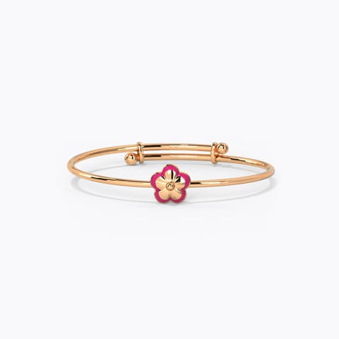 Bloom Adjustable Baby Gold Bangle Gold Baby Bangles 14 Karat Rose Gold Bloom Adjustable Baby Gold Bangle