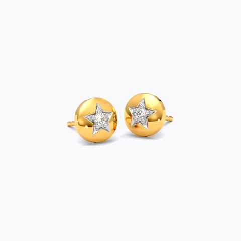 Built for greatness Diamond Earrings in Gold Plated 925 Silver