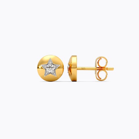Built for greatness Diamond Earrings in Gold Plated 925 Silver Built for greatness Diamond Earrings in Gold Plated 925 Silver