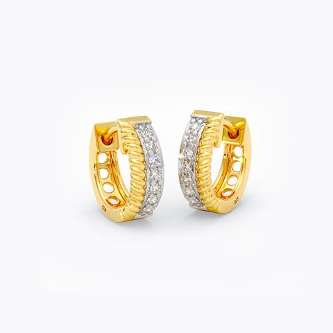 Own your story Diamond Earrings in Gold Plated 925 Silver Own your story Diamond Earrings in Gold Plated 925 Silver