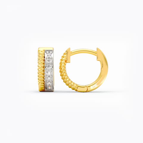 Own your story Diamond Earrings in Gold Plated 925 Silver Own your story Diamond Earrings in Gold Plated 925 Silver