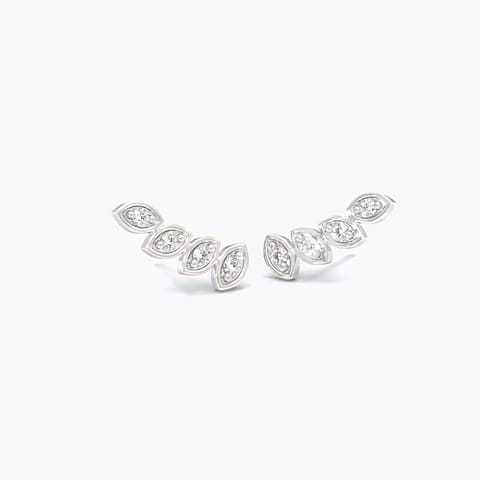 Feel your Power Diamond Earrings in 925 Silver