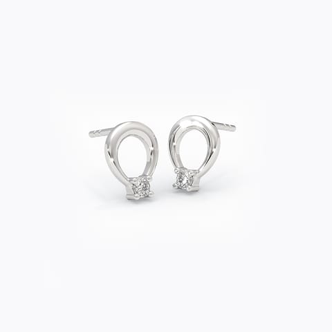 Find your balance Diamond Earrings in 925 Silver