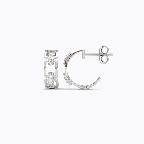Conquer your fears Diamond Earrings in 925 Silver Conquer your fears Diamond Earrings in 925 Silver