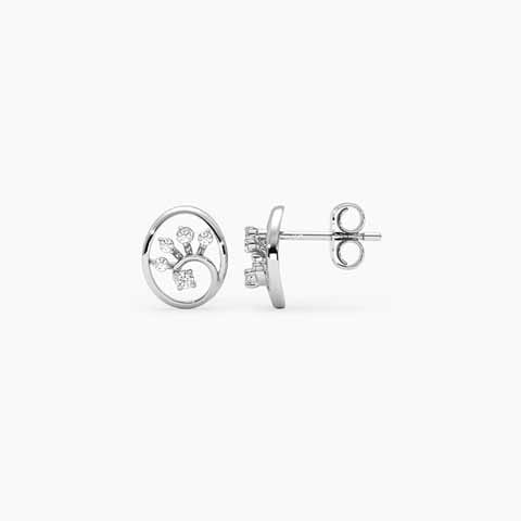Be your own Diamond Earrings in 925 Silver Be your own Diamond Earrings in 925 Silver