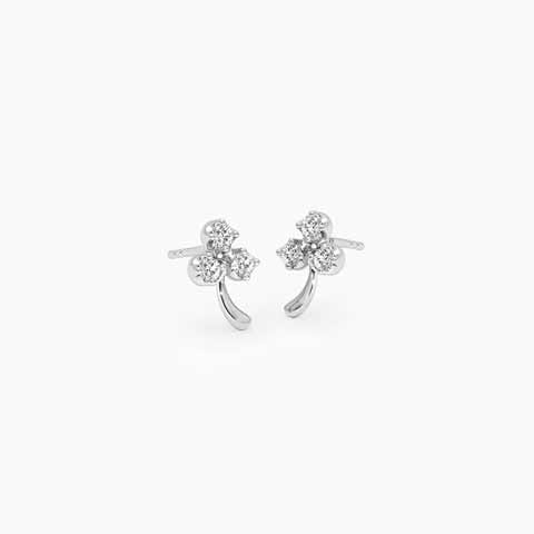 Unstoppable force Diamond Earrings in Gold Plated 925 Silver Unstoppable force Diamond Earrings in Gold Plated 925 Silver