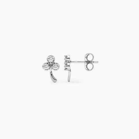 Unstoppable force Diamond Earrings in Gold Plated 925 Silver Unstoppable force Diamond Earrings in Gold Plated 925 Silver