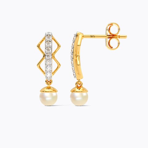 Embrace your power Diamond Earrings in Gold Plated 925 Silver Embrace your power Diamond Earrings in Gold Plated 925 Silver