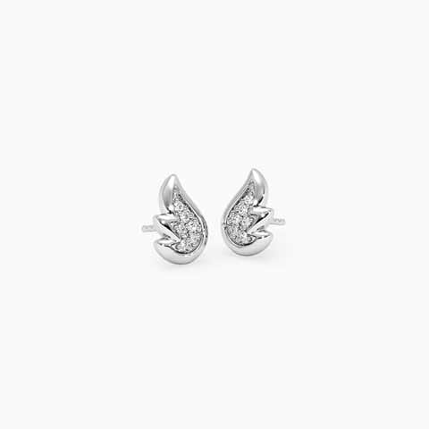 Evolve 925 Silver Diamond Stud Earrings Evolve 925 Silver Diamond Stud Earrings