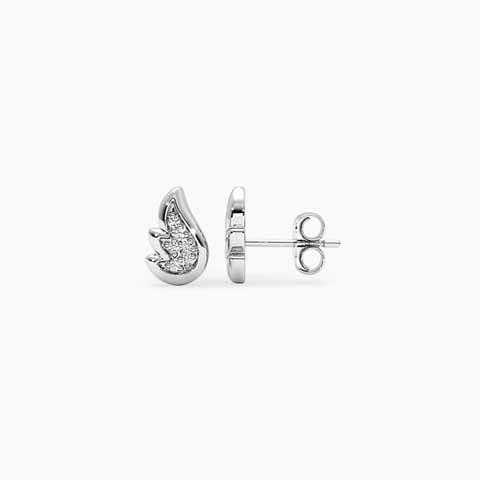 Evolve 925 Silver Diamond Stud Earrings Evolve 925 Silver Diamond Stud Earrings