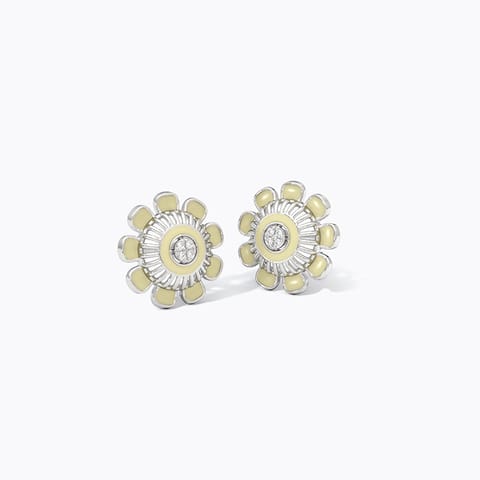 Ivory Nostalgic 925 Silver Diamond  Earrings