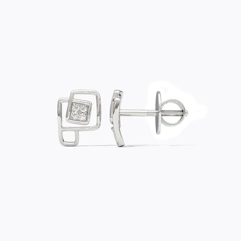Dew 925 Silver Diamond Earrings