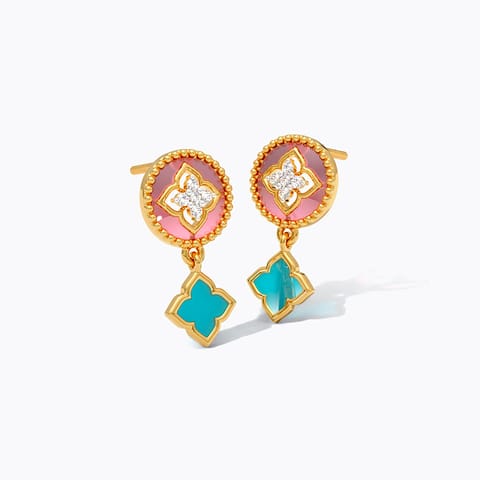 Glided 925 Silver Gold-Plated Earrings