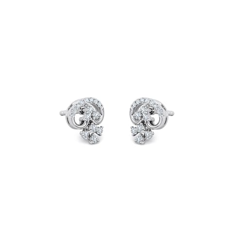 Chiaralune 925 Silver Diamond Earrings Chiaralune 925 Silver Diamond Earrings