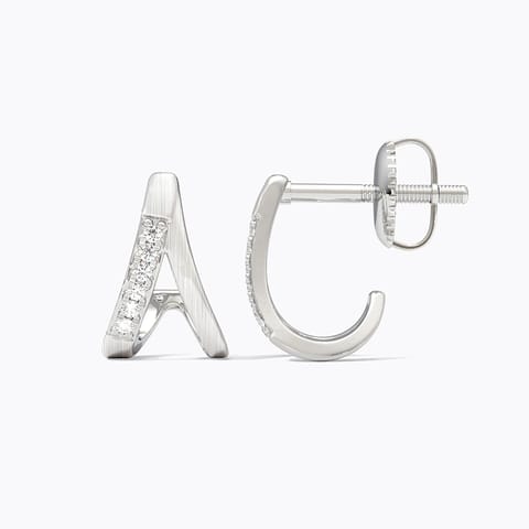 Cora 925 Silver Diamond Earrings