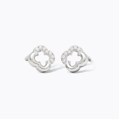 Adeline 925 Silver Diamond Earrings