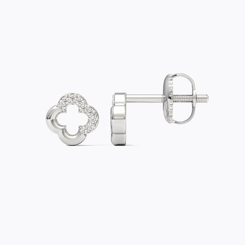 Adeline 925 Silver Diamond Earrings