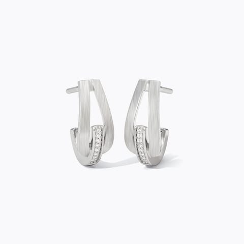 Maya 925 Silver Diamond Earrings