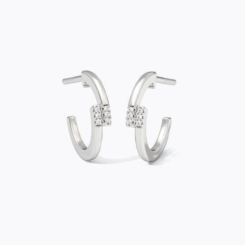 Isadora 925 Silver Diamond Earrings
