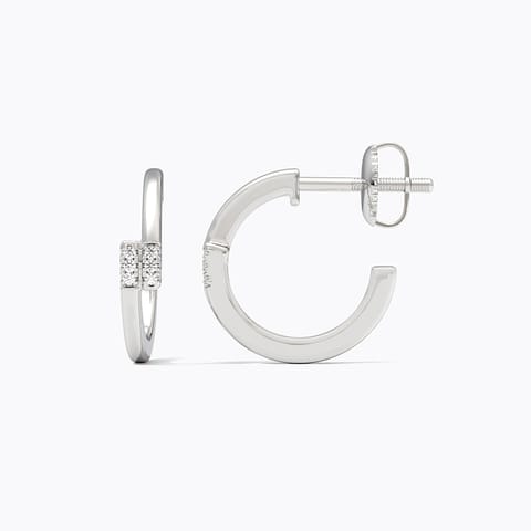 Isadora 925 Silver Diamond Earrings