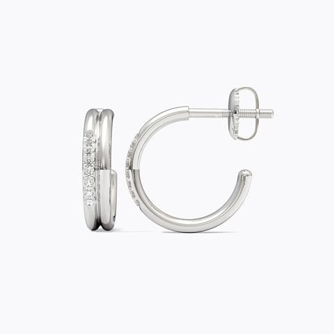 Callista 925 Silver Diamond Earrings