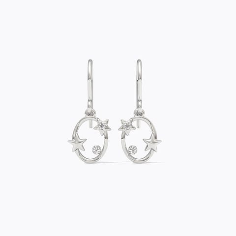 Star 925 Silver Diamond Earrings