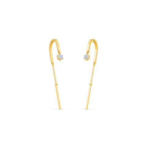 Moonbow 925 Silver Diamond Earrings