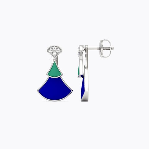 Capella 925 Silver Diamond Earrings