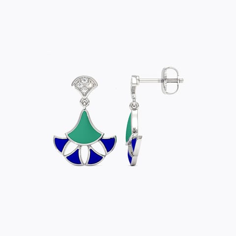 Rigel 925 Silver Diamond Earrings Rigel 925 Silver Diamond Earrings